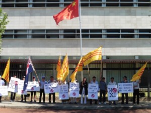 Biểu tình tại Perth, Úc phản đối Tập Cận Bình đến VN