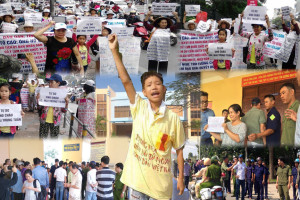 Bởi chống cưỡng chế đất đai nhà cửa gia đình, em Nguyễn Mai Trung Tuấn bị xử 4 năm rưỡi tù giam, Long An 24-11-2015