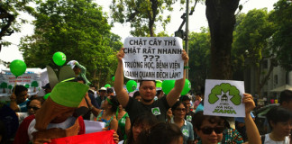 Dân Hà Nội tuần hành chống chặt hạ 6.700 cây xanh