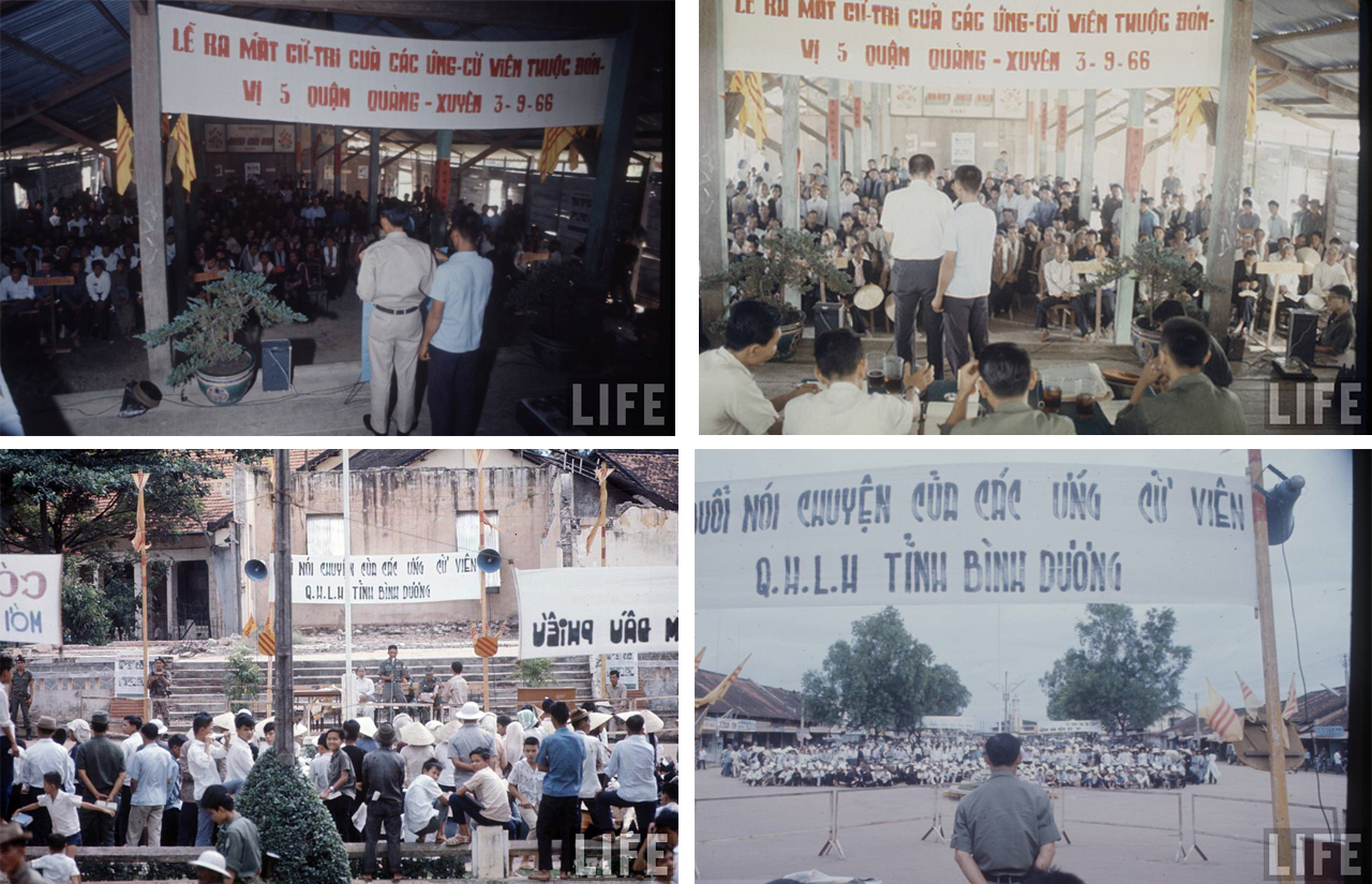 Một vài hình ảnh sinh hoạt bầu cử Quốc Hội Lập Hiến ngày 3 Tháng 9, 1966.
