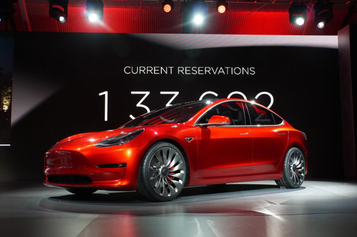 Tesla Model 3 - Red color