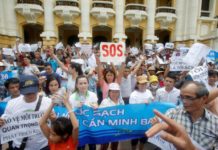 Biểu tình phản đối Formosa ở Hà Nội (01/05/2016)