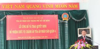 Chánh án Tòa án Nhân dân Q.4 TP.HCM Trương Văn Hiền