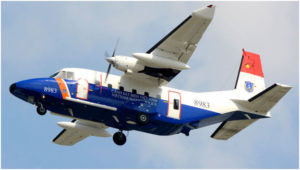 Máy bay thám thính CASA212 số hiệu 8983 bị mất tích trong lúc bay tìm phi Su-MK2 trên vùng vịnh Bắc Bộ , biển Đông.