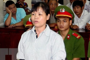 Bà Cấn Thị Thêu cũng từng bị gán cho tội theo điều 79, "hoạt động lật đổ chính quyền Việt Nam"