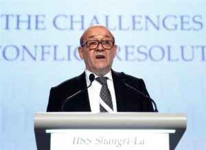 Bộ Trưởng Quốc Phòng Pháp Jean- Yves Le Drian tại Đối thoại Shangri-La (05/06/2016)
