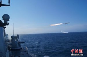 Hạm đội Nam Hải Trung Quốc tập trận bắn đạn thật trên Biển Đông từ 13-17/6, ảnh: China News.