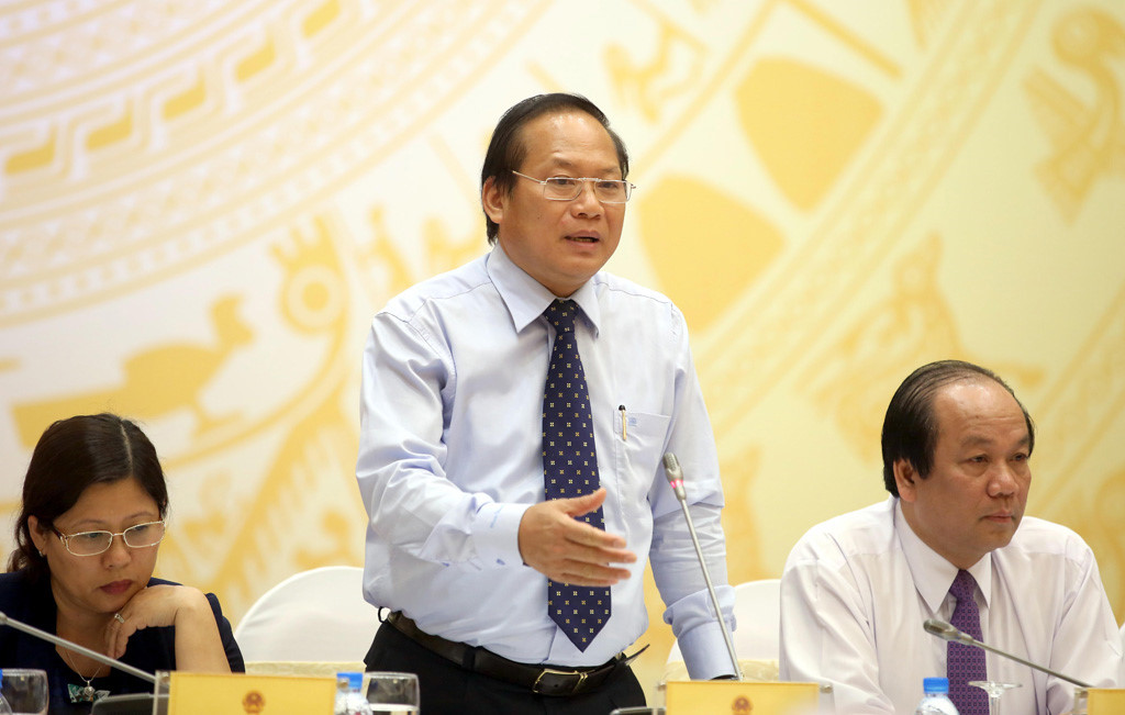 Ông Trương Minh Tuấn tại buổi họp báo ngày 2-6-2016.