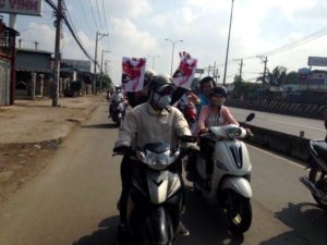 Biểu tình 17.07.2016 - xe gắn máy tại Sài Gòn