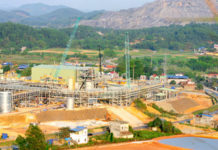 Toàn cảnh khai thác khoáng sản ở Núi Pháo ở Tỉnh Thái Nguyên của Công ty Masan