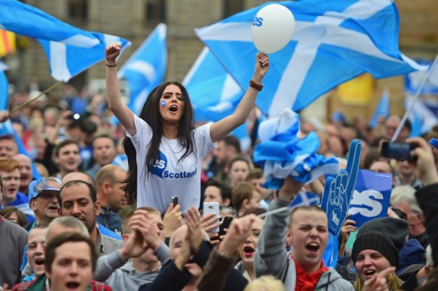 Phía ủng hộ trưng cầu dân ý muốn Scotland trở thành độc lập. Hình: Getty Images