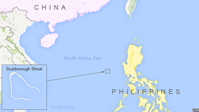 Trung Quốc xâm phạm chủ quyền của Philippines tại Bãi Cạn Scarborough.
