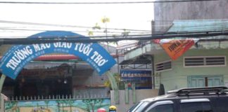 Trường Mẫu giáo Tuổi Thơ tại La Gi (Bình Thuận), nơi con ông Phong theo học