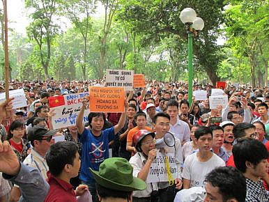 Một cuộc biểu tình phản đối Trung Quốc tại Hà Nội năm 2014. Hình: Wikimedia Commons/ VOA