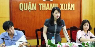 Bà Lê Mai Trang, Phó chủ tịch phụ trách văn xã, UBND quận Thanh Xuân, Hà Nội. Ảnh: FB Luân Lê