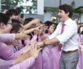 Thủ Tướng Canada Justin Trudeau đến Sài Gòn trước khi đi Đà Nẵng dự Hội Nghị Thượng Đỉnh APEC. Ảnh: Người Việt