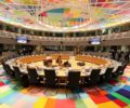 Phòng họp của Hội Đồng Liên Minh Châu Âu tại Brussels vào ngày 14 tháng 12 năm 2017. Ảnh RFA