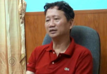 Ông Trịnh Xuân Thanh "tự thú" trên truyền hình nhà nước hôm 03-08-2017. Ảnh: VTV