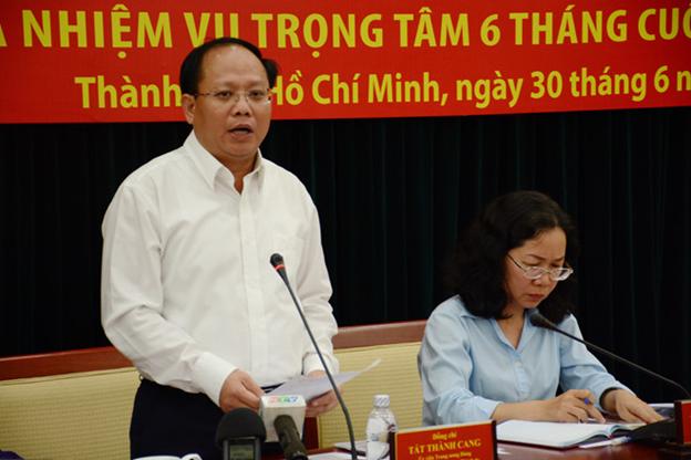 Ông Tất Thành Cang, đương kim Ủy viên TƯĐ, Phó Bí thư Thường trực Thành ủy TP.HCM.