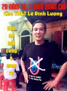 Nhà hoạt động dân quyền Lê Đình Lượng, người vừa bị phiên tòa bỏ túi ở Nghệ An tuyên án 20 năm tù giam cộng 5 năm quản chế.