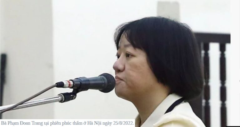 Mỹ, EU quan ngại về bản án phúc thẩm đối với nhà báo Phạm Đoan Trang