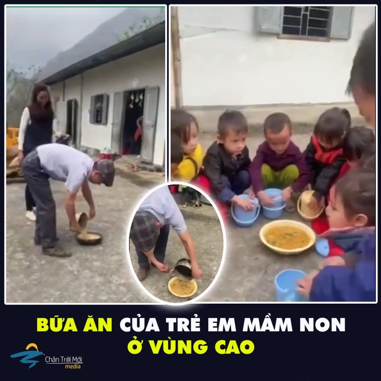 Bữa ăn của trẻ em mầm non ở vùng cao