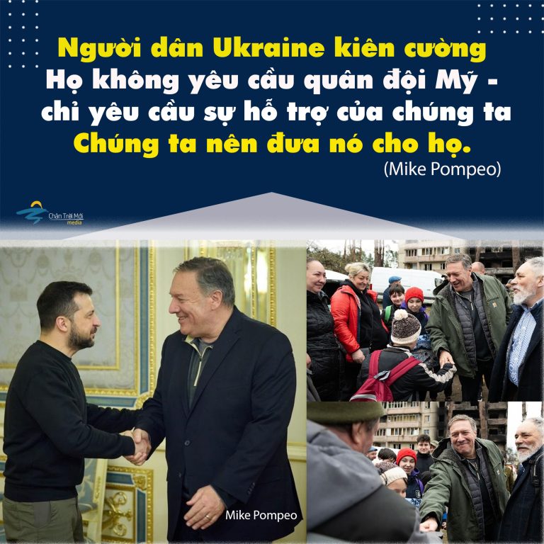 Cựu Ngoại trưởng Mỹ Mike Pompeo đến thăm Ukraine