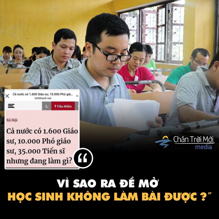 Vì sao ra đề mở học sinh không làm bài được?