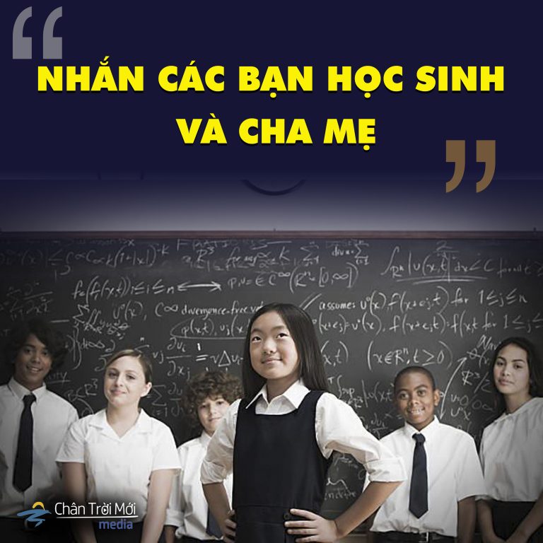 Nhắn các bạn học sinh và cha mẹ