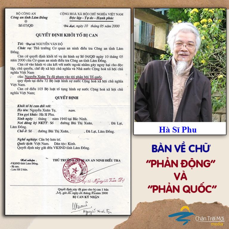 Bàn về chữ “phản động” và “phản quốc”