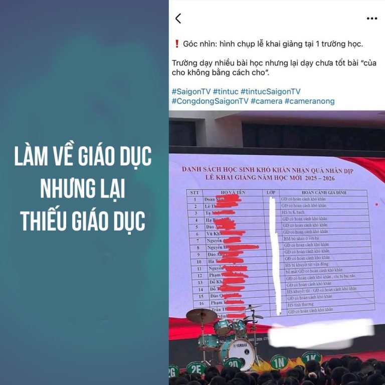 Làm về giáo dục nhưng lại thiếu giáo dục