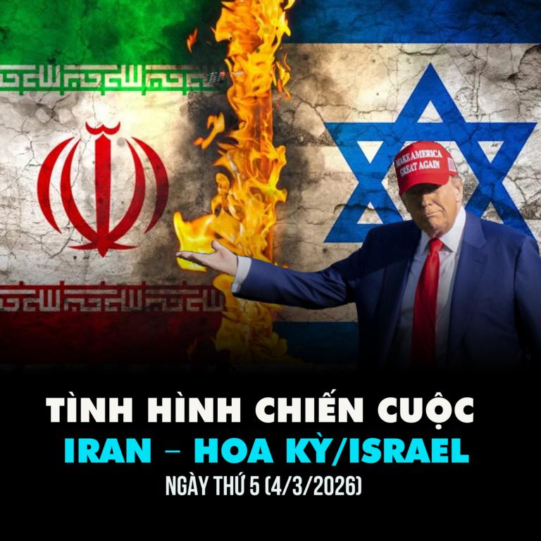 Tình hình chiến cuộc  Iran – Hoa Kỳ/Israel: Ngày thứ 5 (4/3/2026)