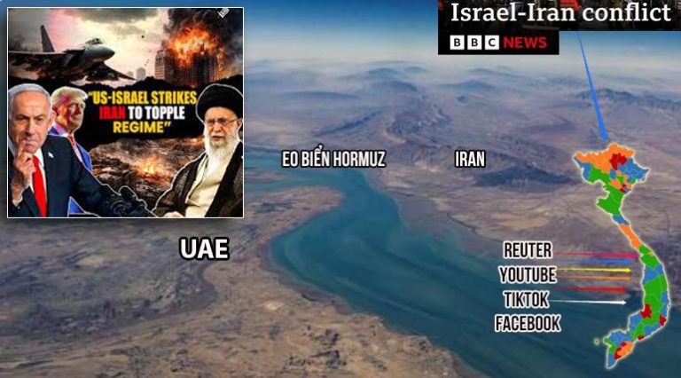 Truyền thông độc lập khai thác cuộc chiến Iran nhằm tác động vào Việt Nam