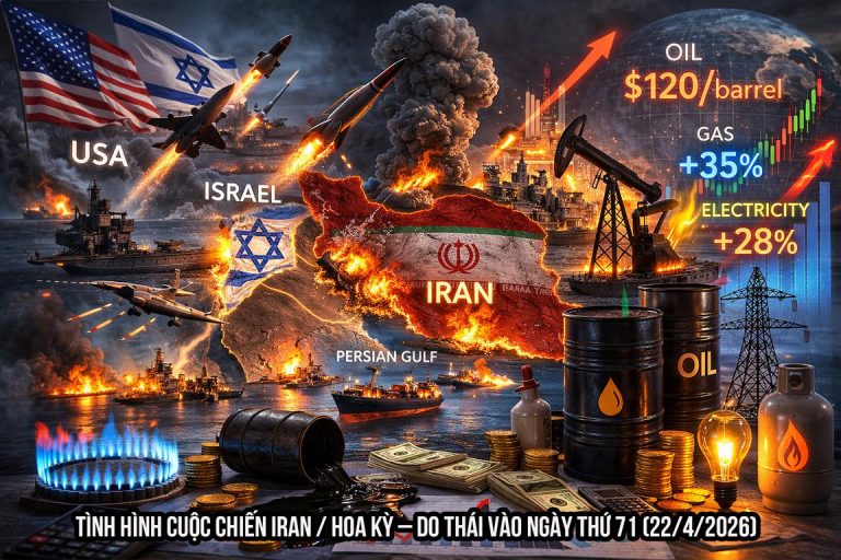 Tình hình cuộc chiến Iran / Hoa Kỳ – Do Thái vào ngày thứ 71 (22/4/2026)