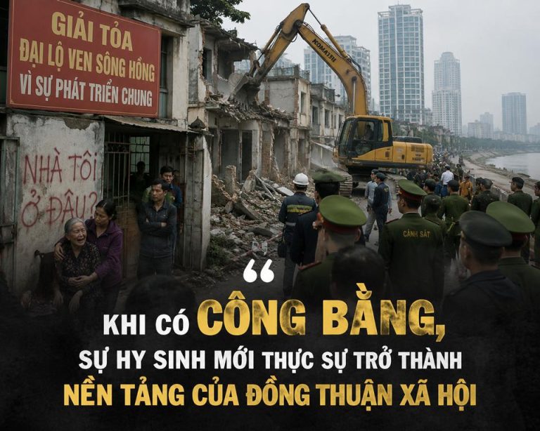 Khi có công bằng, sự hy sinh mới thực sự trở thành nền tảng của đồng thuận xã hội